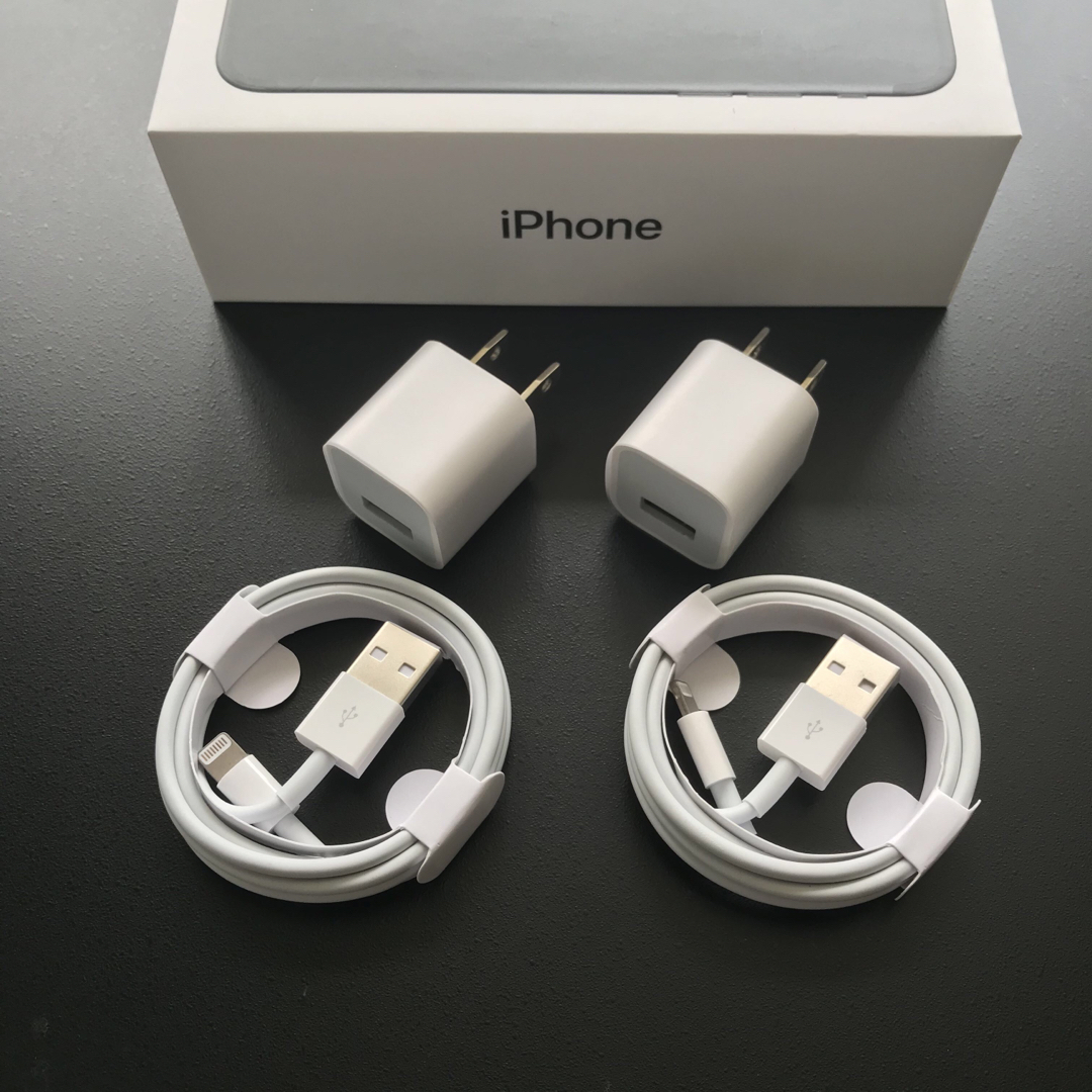 iPhone(アイフォーン)のiPhone ケーブル ライトニングケーブル 充電器 USB コンセント  電源 スマホ/家電/カメラのスマートフォン/携帯電話(バッテリー/充電器)の商品写真