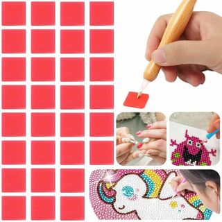 【新着商品】ダイヤモンドペインティング 接着剤 粘土 30枚セット 点描 絵画の(その他)