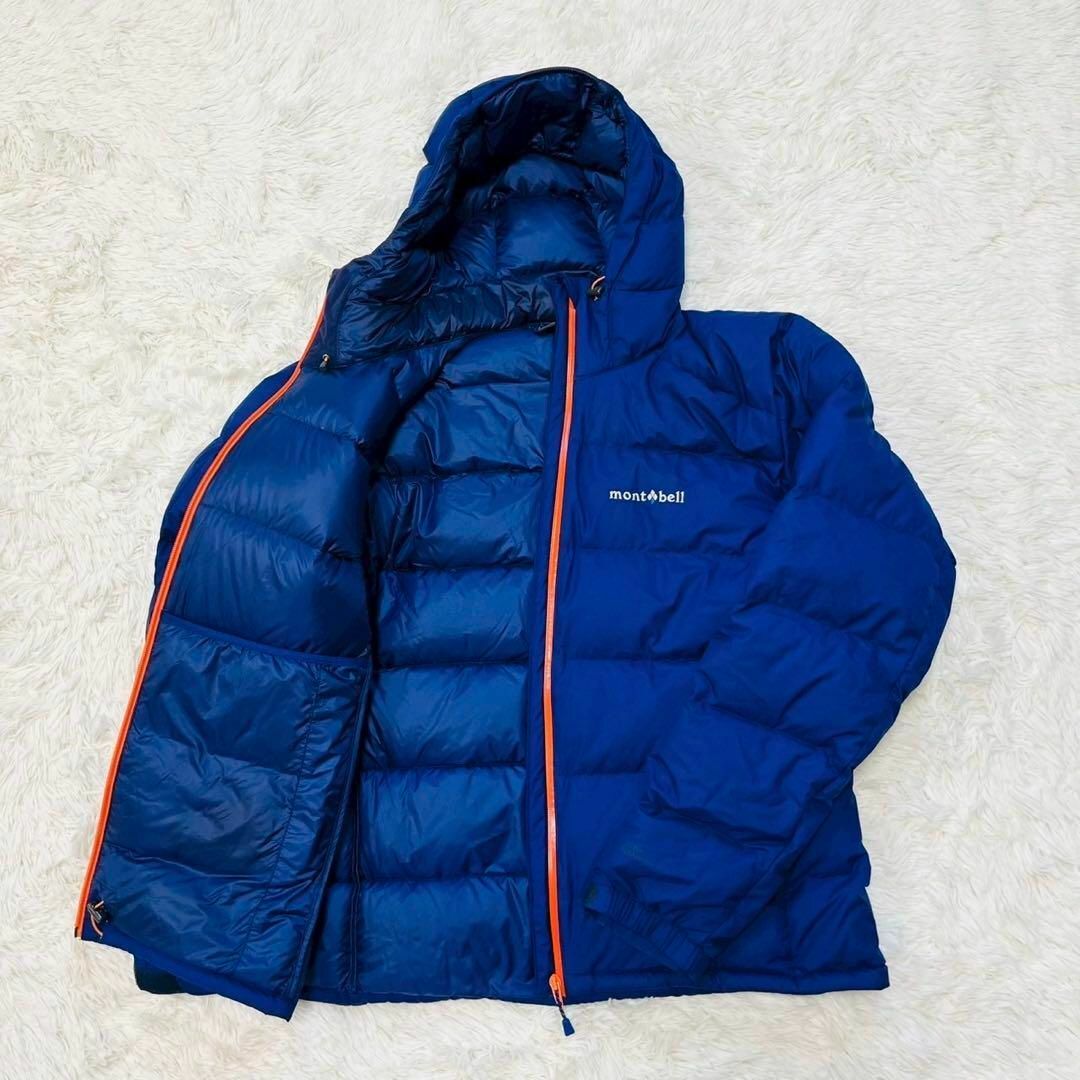 mont bell(モンベル)のモンベル　パーマフロスト ライトダウンパーカ　スタッフバッグなし ブルー　XL メンズのジャケット/アウター(ダウンジャケット)の商品写真