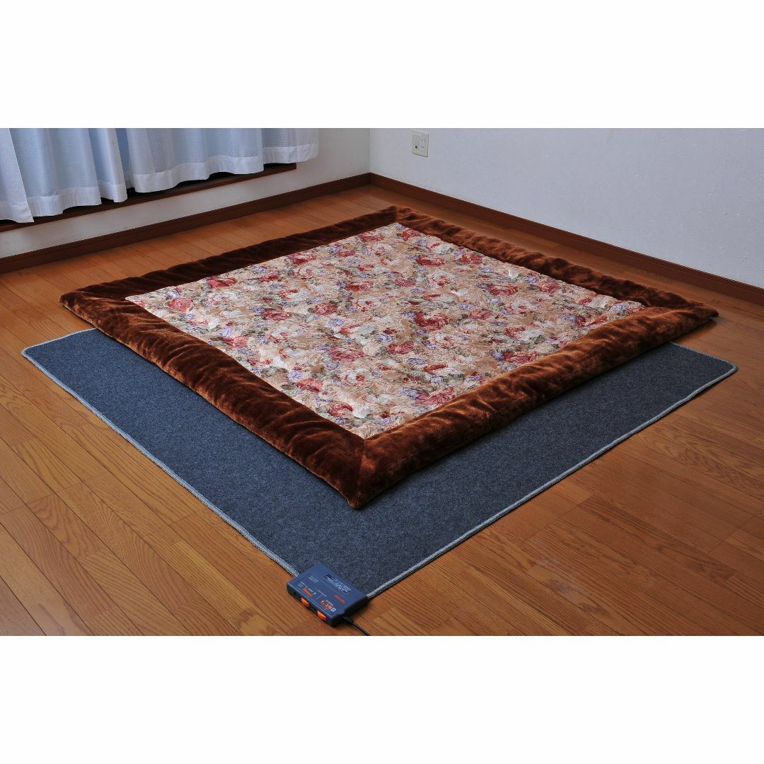 【在庫処分】野澤産業(Nozawa Sangyo) ラグマット 花柄 幅180× インテリア/住まい/日用品のラグ/カーペット/マット(ラグ)の商品写真