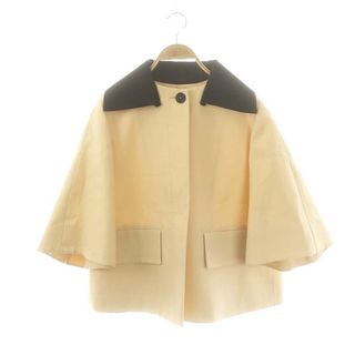 ジルサンダー(JIL SANDER)のジルサンダー ジャケット シルク混 34 アイボリー 黒 /MI(その他)