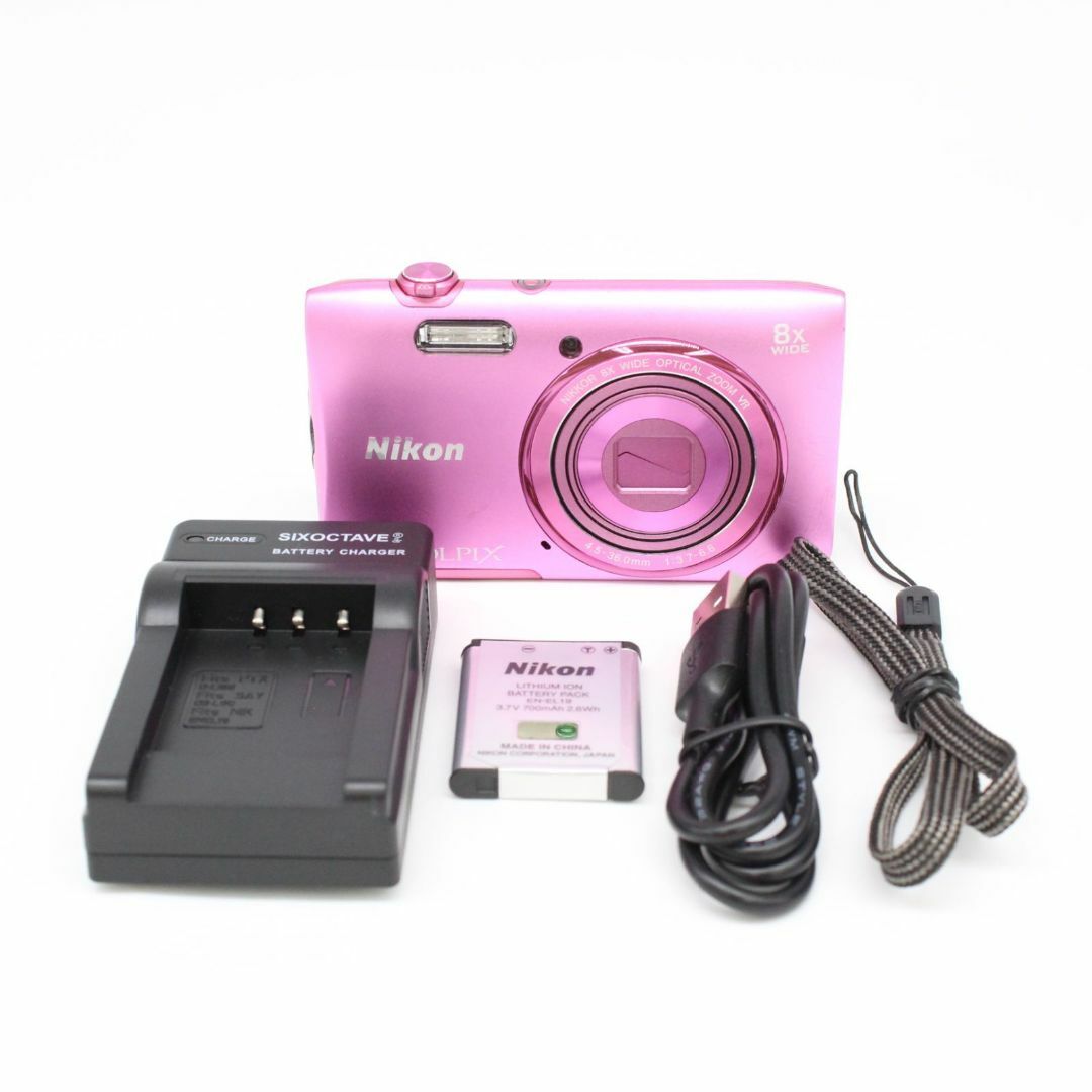Nikon(ニコン)のNikon COOLPIX S3600 ボディ ピンク スマホ/家電/カメラのカメラ(コンパクトデジタルカメラ)の商品写真