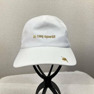 ルコックスポルティフ(le coq sportif)の【ルコック】帽子　ゴルフ　キャップ　白　55-57cm レディース　Y2K　(ウエア)