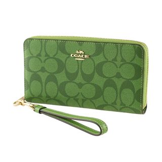コーチ(COACH)の✨新品✨COACHレディース 長財布 グリーン系 [並行輸入品](長財布)