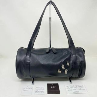イアパピヨネ(ear PAPILLONNER)のイアパピヨネ カフェチャーム付き横長ボストンバッグ カフェチャーム 黒 ボストン(ボストンバッグ)