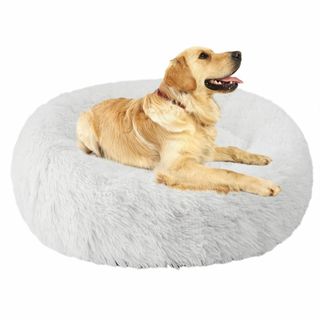 Aurako 76cm 犬ベッド 猫ベッド ふわふわ 丸型 クッション ドーナツ(犬)