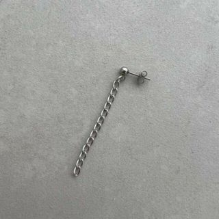5cm ロングチェーンピアス ステンレス メンズ レディース ピアス 韓国(ピアス(片耳用))