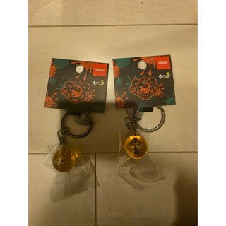 スプラトゥーン３　金イクラ　キーホルダー　2個セット(キーホルダー)