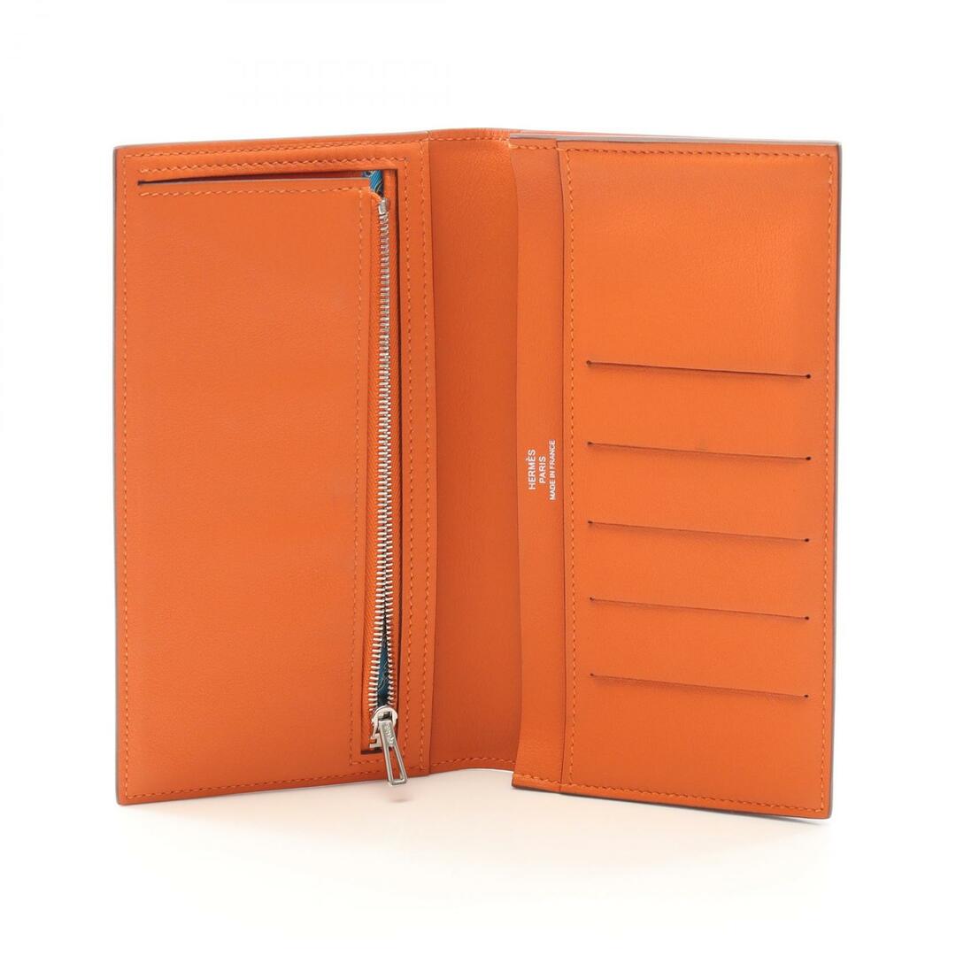 HERMES ✨ 大人気オレンジ 長財布 箱付き HERMES - エルメス HERMES シチズン ツイル ロング シルクイン