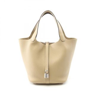 エルメス(HERMES)のエルメス HERMES ピコタンロックMM トレンチ ハンドバッグ バッグ レザー トリヨンクレマンス トリヨンクレマンス ベージュ K刻印（2025年製造） レディース ベージュ系 【中古】(ハンドバッグ)