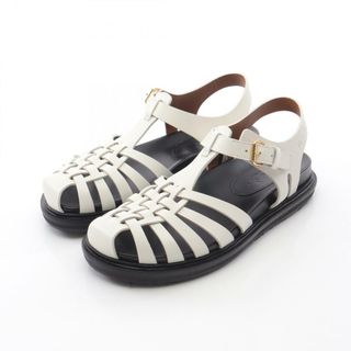 マルニ(MARNI)のマルニ MARNI フィッシャーマンズサンダル サンダル 靴 レザー レディース ホワイト系 SAMS016901 【中古】(サンダル)