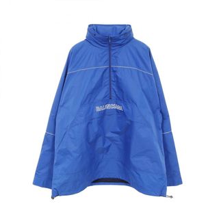バレンシアガ(BALENCIAGA)のバレンシアガ BALENCIAGA ロゴ刺繍 アノラックジャケット ウィンドブレーカー マウンテンパーカー 衣料品 アウター ポリエステル メンズ ブルー系 556229 【中古】(マウンテンパーカー)