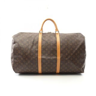 ルイヴィトン(LOUIS VUITTON)のルイ・ヴィトン LOUIS VUITTON キーポル60 モノグラム ボストンバッグ バッグ PVCコーティングキャンバス レザー メンズ レディース ブラウン系 M41422 【中古】(ボストンバッグ)