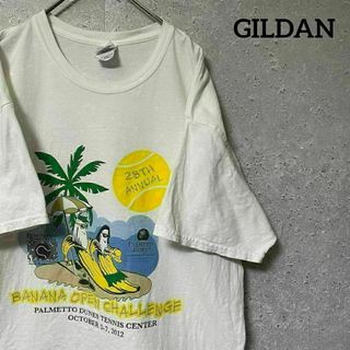 ギルダン(GILDAN)のGILDAN ギルダン Tシャツ 半袖 スポーツ テニス バナナオープン L(Tシャツ/カットソー(半袖/袖なし))