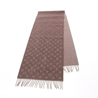ルイヴィトン(LOUIS VUITTON)のルイ・ヴィトン LOUIS VUITTON エシャルプ モノグラム グラディエント ヘーゼルナッツ マフラー 衣料品 ウール カシミヤ レディース ブラウン系 M70258 【中古】(マフラー/ショール)