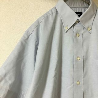 半袖シャツ Mサイズ ブルー系 古着(シャツ)
