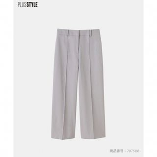 プラステ(PLST)の【新品タグ付】PLST　2024年モデル　ワイドパンツ（リネンブレンド）(カジュアルパンツ)