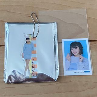 ハロープロジェクト(HELLO！PROJECT)のつばきファクトリー 秋山眞緒 キーホルダー・ミニミニ生写真 セット(アイドルグッズ)