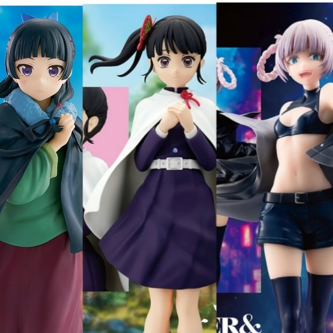 BANPRESTO(バンプレスト)の美少女 フィギュア 3種 七草なずな 猫猫 花落カナヲフィギュア エンタメ/ホビーのフィギュア(アニメ/ゲーム)の商品写真