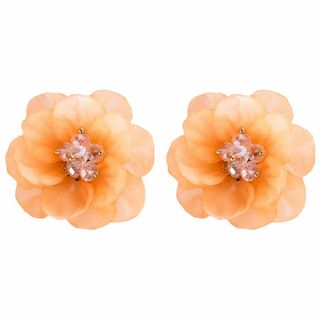 【JZOON 髪飾り】二枚セット ヘアアクセサリー 浴衣 樹脂花びら クリップ (その他)