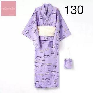 新品　130 女の子　セパレート 浴衣　3点セット