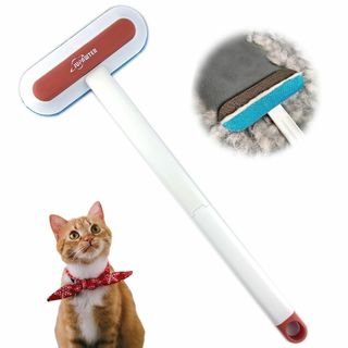 JUPAWTER 猫抜け毛取りブラシ 猫毛取りブラシ 猫用抜け毛クリーナー 繰り(猫)