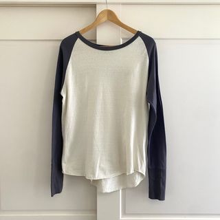アパルトモンドゥーズィエムクラス(L'Appartement DEUXIEME CLASSE)のAMERICANA バックロゴ ラグランT DEUXIEME CLASSE 美品(Tシャツ(長袖/七分))