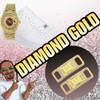 スニーカー　デュブレ　ダイヤモンドゴールド　AF1 金色　ナイキ　アクセサリー