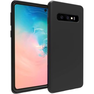 【色:ブラック_サイズ:GalaxyS10】Galaxy S10 ケース マット(その他)