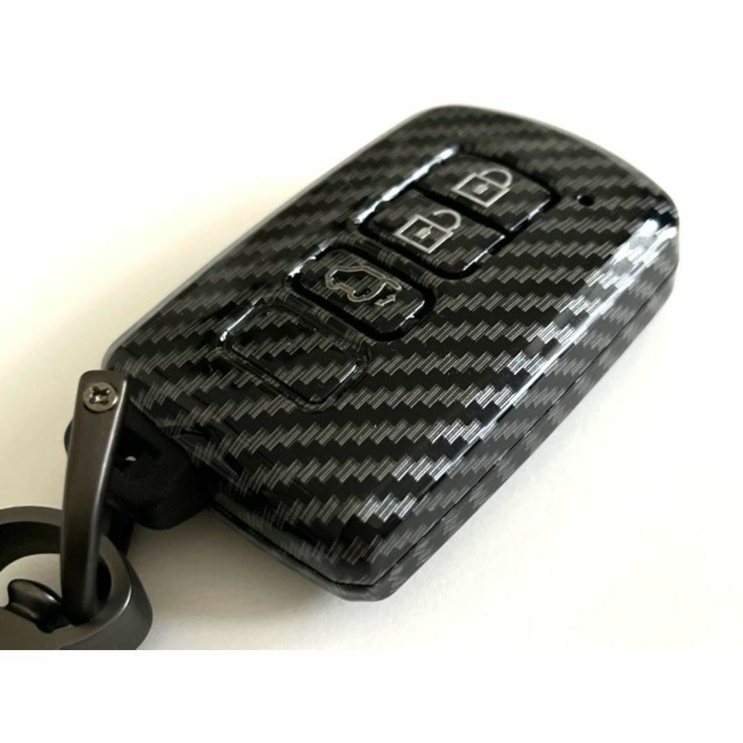 フルカーボン調 スマートキーケース 軽さ剛性硬度 耐衝撃性 60ハリアー3B 2 自動車/バイクの自動車(車内アクセサリ)の商品写真