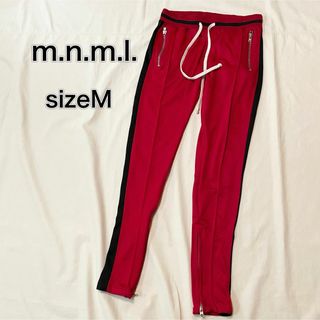 ミニマル(mnml)のサイズM ミニマル　スリム　ジャージ　パンツ　裾ジップ　サイドライン(その他)