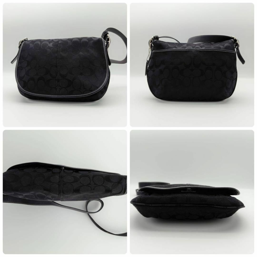 COACH(コーチ)の★COACH★ ショルダーバッグ フラップ シグネチャー ブラック 6842 レディースのバッグ(ショルダーバッグ)の商品写真