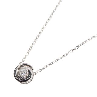 カルティエ(Cartier)のカルティエ CARTIER トリニティ ダイヤ ネックレス ネックレス ジュエリー K18WG（ホワイトゴールド） セラミック ダイヤモンド レディース クリア系 【中古】(ネックレス)