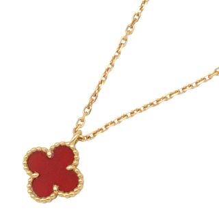 Van Cleef & Arpels - ヴァンクリーフ＆アーペル Van Cleef & Arpels スウィートアルハンブラ ネックレス ネックレス ジュエリー K18PG（ピンクゴールド） カーネリアン レディース レッド系 VCARN59M00 【中古】