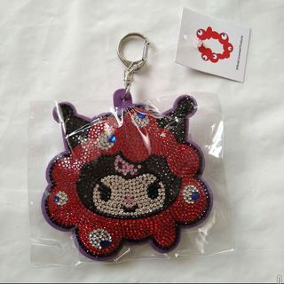 ☆ミャクミャク　クロミちゃん　キラキラレザーキーホルダー大阪関西万博サンリオ