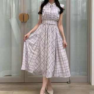 スナイデル(SNIDEL)のアンミール An MILLE  チェックレディOP ワンピース  タグ付新品 (ロングワンピース/マキシワンピース)