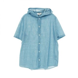 エルメス(HERMES)のエルメス HERMES パーカー 衣料品 トップス コットン メンズ グリーン系 【中古】(その他)
