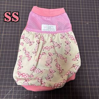 バルーンタンク キャンディピンク　SSサイズ　ハンドメイド　犬服