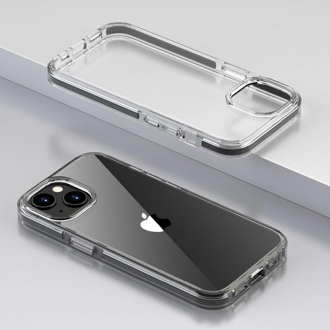 【カバー】MuZiF iPhone 15 Plus 用 ケース クリア 米軍規格 スマホ/家電/カメラのスマホアクセサリー(その他)の商品写真