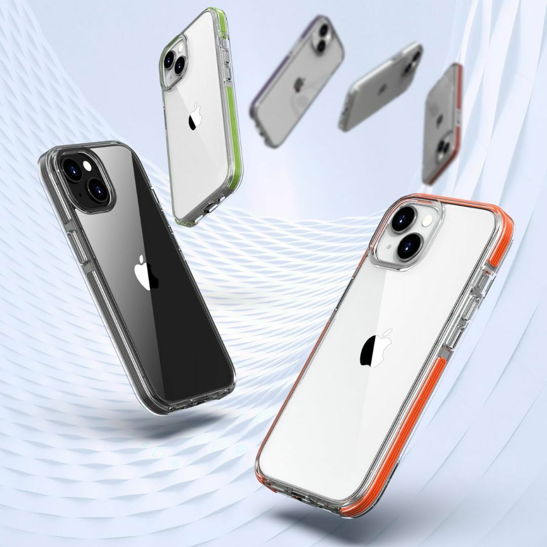 【カバー】MuZiF iPhone 15 Plus 用 ケース クリア 米軍規格 スマホ/家電/カメラのスマホアクセサリー(その他)の商品写真
