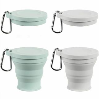 【人気商品】折り畳みコップ 2個入り 水カップ 携帯コーヒーコップ 折りたたみカ