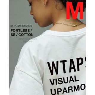ダブルタップス(W)taps)のWTAPS FORTLESS SS COTTON WHITE Tシャツ M(Tシャツ/カットソー(半袖/袖なし))