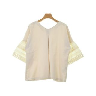 バーニーズニューヨーク(BARNEYS NEW YORK)のBARNEYS NEWYORK Tシャツ・カットソー S ベージュ 【古着】【中古】【送料無料】(カットソー(半袖/袖なし))