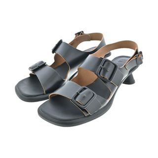 CAMPER - CAMPER カンペール サンダル 24.5cm 黒 【古着】【中古】【送料無料】