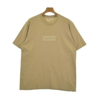シュプリーム(Supreme)のSupreme シュプリーム Tシャツ・カットソー L ベージュ 【古着】【中古】【送料無料】(Tシャツ/カットソー(半袖/袖なし))