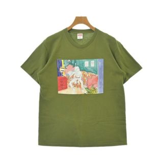 シュプリーム(Supreme)のSupreme シュプリーム Tシャツ・カットソー M カーキ 【古着】【中古】【送料無料】(Tシャツ/カットソー(半袖/袖なし))