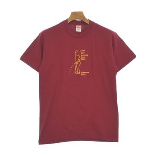 シュプリーム(Supreme)のSupreme シュプリーム Tシャツ・カットソー S 赤 【古着】【中古】【送料無料】(Tシャツ/カットソー(半袖/袖なし))