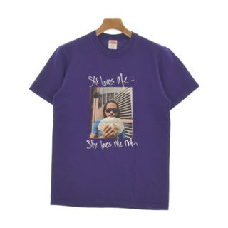 シュプリーム(Supreme)のSupreme シュプリーム Tシャツ・カットソー S 紫 【古着】【中古】【送料無料】(Tシャツ/カットソー(半袖/袖なし))