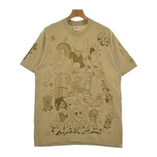 シュプリーム(Supreme)のSupreme シュプリーム Tシャツ・カットソー L ベージュ 【古着】【中古】【送料無料】(Tシャツ/カットソー(半袖/袖なし))