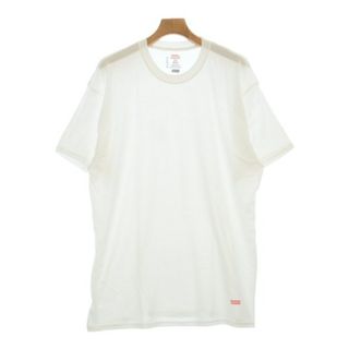 シュプリーム(Supreme)のSupreme シュプリーム Tシャツ・カットソー L 白 【古着】【中古】【送料無料】(Tシャツ/カットソー(半袖/袖なし))